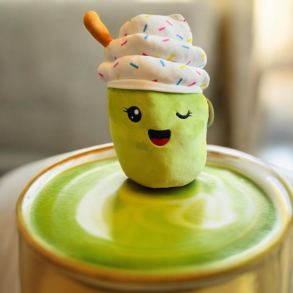 Toy Box Matcha Milkshake Large 16” Green & White Plush Collectible (NWT) -For 0+ - Picture 3 of 9